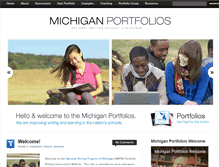 Tablet Screenshot of michiganportfolios.org